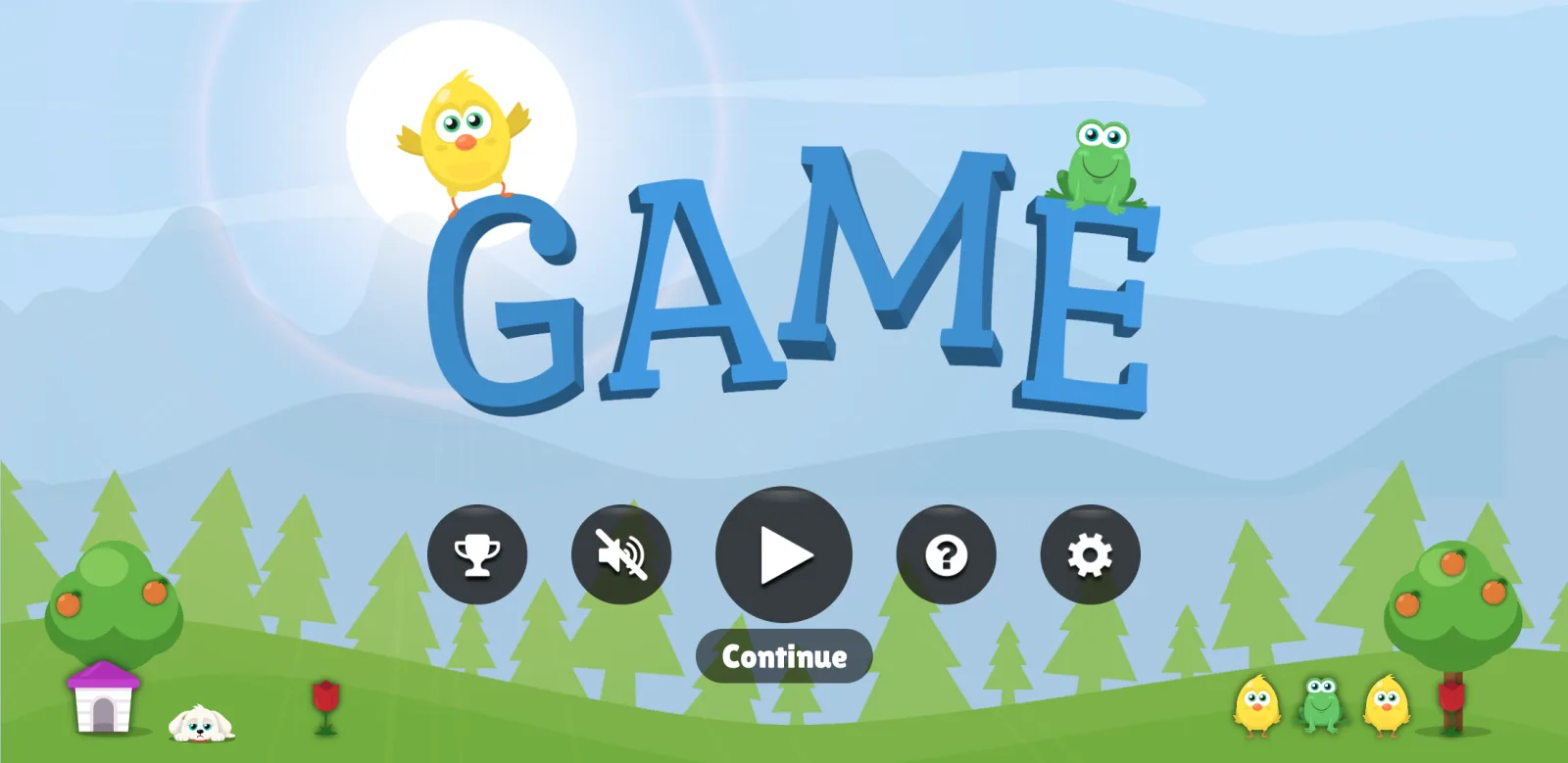 GAME's home screen on an Android phone